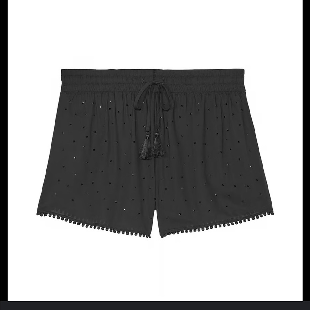 Victoria's Secret Swim Coverup Shorts Black